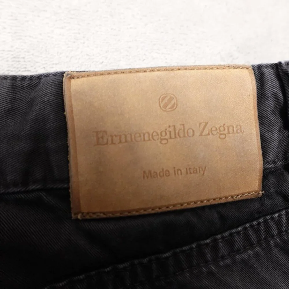 Ermenegildo Zegna jeans relaxed straight men's 40‎ black